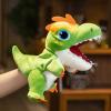 Cuteoy Plush Green T-Rex Hand Puppet Stuffed Animal Toy Open Movable Mouth Creative Role Play Storytelling Dinosaur Plushies Gifts for Kids Toddlers Birthday Christmas view 1