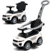 OLAKIDS 4 in 1 Ride on Push Car, Toddlers Stroller Sliding Walking Toy with Horn, Music, Lights, Removable Guardrails Handle, Underneath Storage, Foot-to-Floor Walker for Boys Girls (Ivory White) view 1