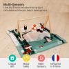 Little Big Friends Wooden Baby Activity Gym  Montessori Play Gym for Babies | Encourages Motor Skills & Sensory Development | Includes Crinkle Fabrics, Wooden Chimes & Hanging Toys  Forest view 2