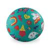 Crocodile Creek Playground Ball - Durable Rubber Ball for Kids Ages 3 and Up - Bouncy Inflatable Ball for Kickball, Indoor Games, and Outdoor Sports - PVC-Free - Smiley - 5-inch Diameter view 1