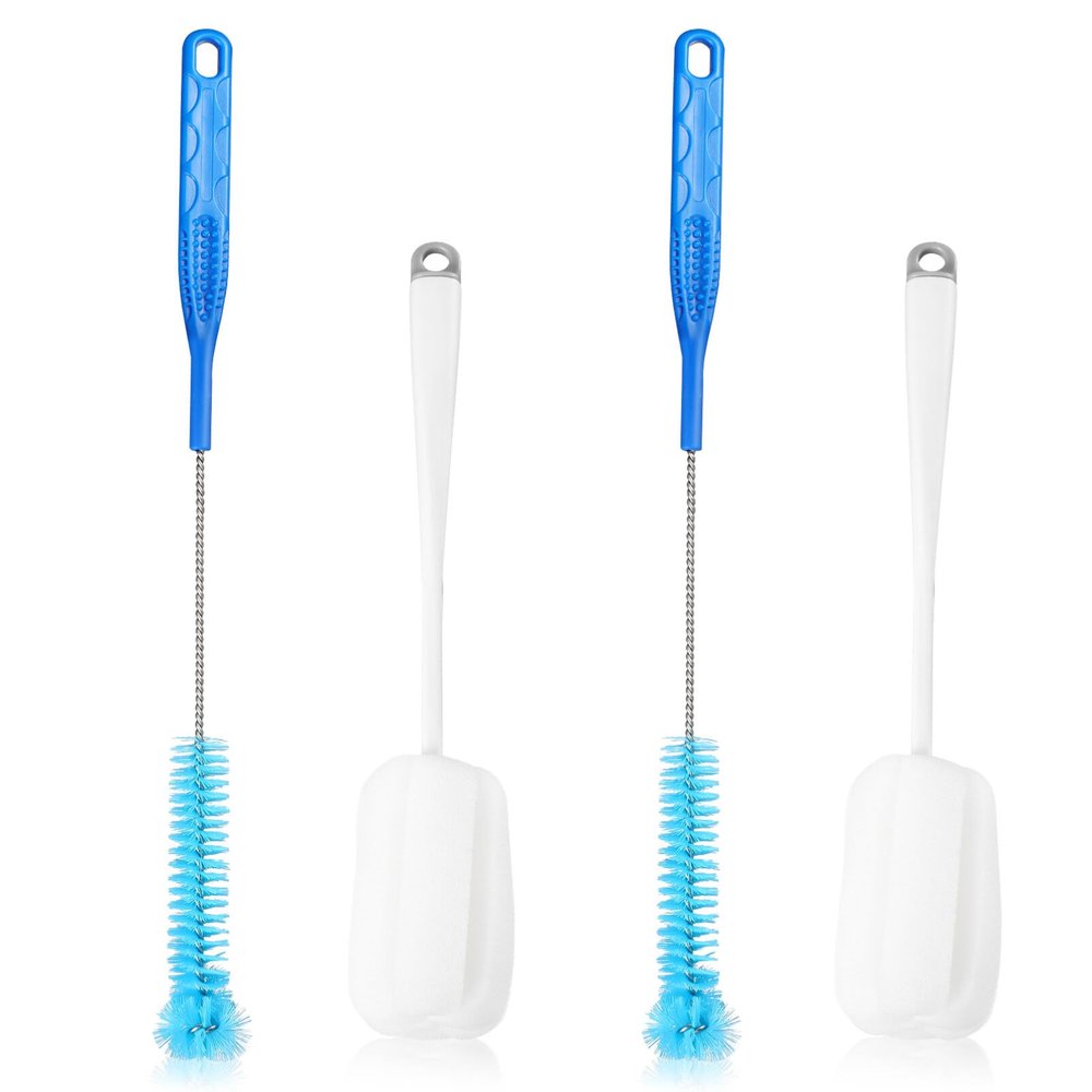1 Set Cleaning Brush Cup Clean Brush Bottle Clean Brush Sponge Brush Cup Bottle Brush Kit Bottle Cup Cleaner Bottle Cup Brush Bottle Clean Tool Bottle for Cleaning