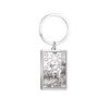 Axmerdal Tarot Cards Keychains with Chain Necklace Pendant Stainless Steel Vintage Astrology Divination Magic Amulet Wiccan Keyring (Silver-The StarXVII) view 1