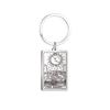 Axmerdal Tarot Cards Keychains with Chain Necklace Pendant Stainless Steel Vintage Astrology Divination Magic Amulet Wiccan Keyring (Silver-The MoonXVIII) view 1