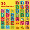 Hebayy 72 PCS Memory Matching Game, Alphabet & Numbers Matching Cards for Toddlers 36 Pairs Memory Cards for Preschool 4 5 6 Years Old view 2