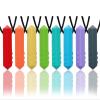 Chew Necklaces for Sensory Kids, 8 Pack Chewy Necklace Sensory Boys and Girls with Autism, ADHD, SPD, Biting, Silicone Teething Necklace Oral Chew Toys for Adults Reduce Chewing Anxiety Fidget view 1