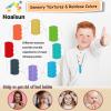 Chew Necklaces for Sensory Kids, 8 Pack Chewy Necklace Sensory Boys and Girls with Autism, ADHD, SPD, Biting, Silicone Teething Necklace Oral Chew Toys for Adults Reduce Chewing Anxiety Fidget view 3