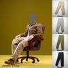 1/6 Scale Male Clothes,Men's Striped Shirt Plaid Shirt Casual Pants Trousers Costume Outfit Clothing for 12inch Male Action Figure Body (1pc Green Pants) view 2