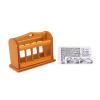 Miniature Magazine Paper Rack with Newpaper 1:12 Furniture for Dollhouse Books Newspaper Shelf Wooden Rack Living Room Accessories Decoration Ornaments (Brown) view 3