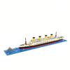 alltogetho Titanic Iceberg Model Ship Building Blocks Set Toys Micro Mini Bricks for Adults Girls Assemble Ice Love Cruise Ship view 1