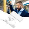 Leapiture MP3 Player, Portable Mini MP3 Player Lossless Sound Digital Music Player Support Up to 64G Memory Card Pocket MP3 with Earphone and Charging Cable(White) view 2