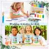 Tenceur 12 Set Wedding Activities Include Coloring Book, Non Woven Favors Bags and Activity Crayons for Scavenger Hunt Game Reception view 2
