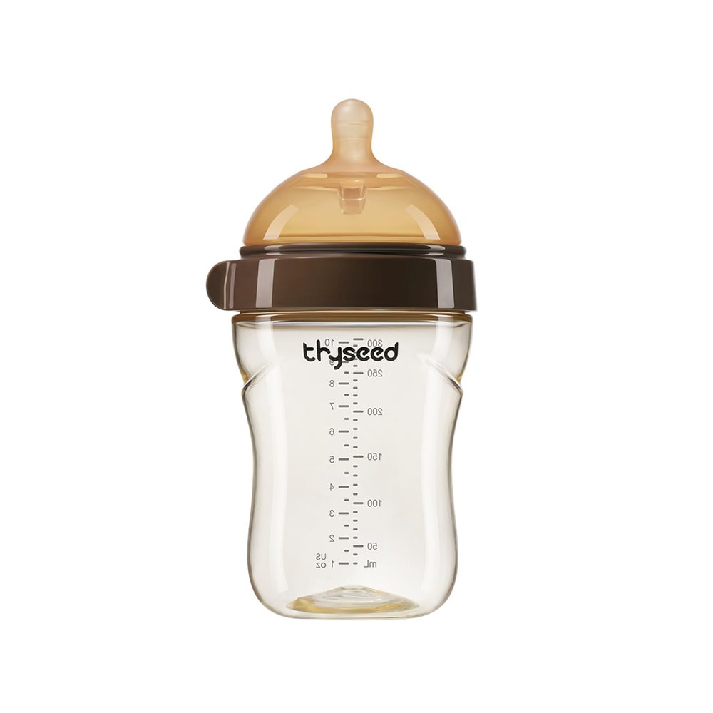 Thyseed PPSU Natural Breast-Like Bottle with Nipple(3-7 Months),10oz1pack