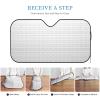Kidney Cancer Warrior Aweareness Ribbon Foldable Car Windshield Sunshade Blocks Heat and Sun Glare Uv Rays view 4