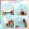 ZOIIWA 48 Pieces Iridescent Party Hats Rainbow Laser Themed Hat Birthday Party Cone Hats with Elastic String for Birthday Parties and Friend gatherings Rainbow Handmade Hat for Kids Baby Shower Boys view 3