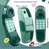 Haconba Swingset Phone Toys Playground Treehouse Phone Pretend Telephone Toy with Numeric Key for Kids Outdoor Playground Treehouse Jungle Gym Accessories (Green) view 2
