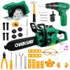 Vextronic Kids Tool Set 36 PCS with Electric Toy Chainsaw Drill Circular Saw with Realistic Sounds, Toy Tool Set for Toddlers 3 4 5 6 7 8, Pretend Play Kids Power Tools Kit Gift for Boys Girls view 1