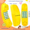 Haconba Swingset Phone Toys Playground Treehouse Phone Pretend Telephone Toy with Numeric Key for Kids Outdoor Playground Treehouse Jungle Gym Accessories (Yellow) view 2