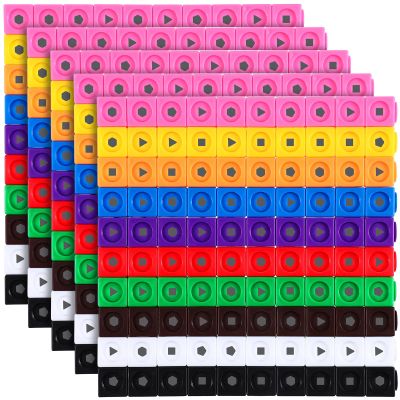 Libima 500 Pieces Math Cubes Set Learning Linking Manipulative Educational Cube Stem Connecting Cube Number Counting Cubes Blocks