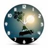 OTKU 30cm Silent Wall Clock Retro Car Flying On Ballons Silent Sweep Clock for Nursery Kids Room Driving with Full Moon Decorative Surreal Designer Clock for Modern Home Decor view 1