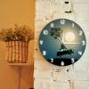 OTKU 30cm Silent Wall Clock Retro Car Flying On Ballons Silent Sweep Clock for Nursery Kids Room Driving with Full Moon Decorative Surreal Designer Clock for Modern Home Decor view 3