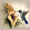 1000 Piece Adult Puzzle, Chinese Style Hummingbird Iris, Children's Puzzle Game Educational Gift, Room Decor view 1
