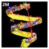 1M/2M Dance Ribbon Playing Props Hand Dance Fitness Swing Dance Lantern Lion Head (Color : LED 2M) view 2