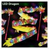 1M/2M Dance Ribbon Playing Props Hand Dance Fitness Swing Dance Lantern Lion Head (Color : LED 2M) view 3