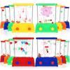 Lewtemi 32 Pcs Handheld Water Game Arcade Water Ring Mini Basketball Flower Toss Rings Fish Water Game 90s Toys Retro Pastime for Party Travel Stocking Without Water(Bright Style) view 1