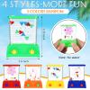 Lewtemi 32 Pcs Handheld Water Game Arcade Water Ring Mini Basketball Flower Toss Rings Fish Water Game 90s Toys Retro Pastime for Party Travel Stocking Without Water(Bright Style) view 2