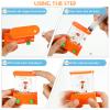 Lewtemi 32 Pcs Handheld Water Game Arcade Water Ring Mini Basketball Flower Toss Rings Fish Water Game 90s Toys Retro Pastime for Party Travel Stocking Without Water(Bright Style) view 3