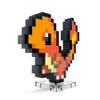 Mega Pokmon Glumanda HTH76 - Buildable Retro Pixel Art Figure with Wall Mount Base for Adult Builders and Collectors view 3