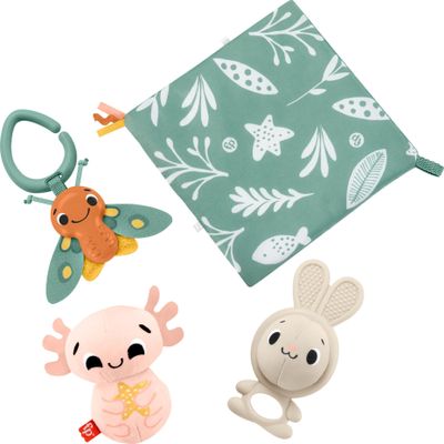 Fisher-Price Baby Toys So Many Senses Set, 4 Sensory Activities for Developmental Play for Newborns Ages 0+ Months