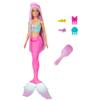 Barbie Mermaid Doll with 7-Inch-Long Pink Fantasy Hair & Colorful Accessories for Styling Play Like Headband & Barrettes view 1