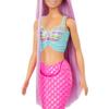 Barbie Mermaid Doll with 7-Inch-Long Pink Fantasy Hair & Colorful Accessories for Styling Play Like Headband & Barrettes view 2
