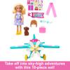 Barbie Chelsea Can Be Doll & Plane Playset, 2-Seater Aircraft with Spinning Daisy Propellor & 7 Accessories, Includes Pet Puppy & Stickers view 4