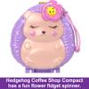 Polly Pocket Playset, Hedgehog Coffee Shop Compact with 2 Micro Dolls & 10 Accessories, Travel Toy with Fidget Exterior view 3