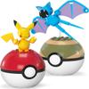 MEGA Pokmon Building Toys Set Pikachu & Zubat with 40 Pieces, 2 Poseable Characters and Pok Ball, 2 Inches Tall, for Kids view 3