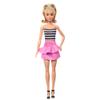 Barbie Fashionistas Doll #213, Blonde with Striped Top Wearing Removable Pink Skirt & Sunglasses, 65th Anniversary Collectible Fashion Doll view 4