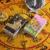 Jayiaine Tarot Cards Deck, with Guidebook Divination Discoloration Water Proof Cards, Fortune Telling Game Set for Family Reunion Beginners Expert Readers for Christmas Birthday, Pink view 4