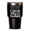 Childcare Worker Tumbler 30oz, Exhale the bullshit, Travel Mug, Vacuum Insulated Stainless Steel Coffee Tumbler For Childcare Worker view 1