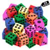 Big Foam Dice Set - 24-Pack, Jumbo, and Colorful Dice for Kids - Ideal for Boosting Math Skills in The Classroom, Great Gifts, and Party Fun