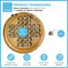 30cm Diameter Mango wood SOLITAIRE BOARD GAME with 30mm FROSTED GLOBE GLASS MARBLES | classic wooden solitaire game | strategy board game | family board game view 4