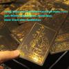 Jayiaine Tarot Cards Deck, Water Proof with Guidebook Divination Oracle 80 Cards, Fortune Telling Game Set for Family Reunion Beginners Expert Readers for Christmas Birthday, Black view 2