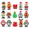 HIKUIBU 15PCS Christmas Wind Up Toys for Kids, Christmas Party Favors Clockwork Toys, Christmas Goodie Bags Stuffers with Walking Snowman Christmas Tree for Xmas Stocking Stuffers Toys view 1