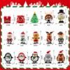 HIKUIBU 15PCS Christmas Wind Up Toys for Kids, Christmas Party Favors Clockwork Toys, Christmas Goodie Bags Stuffers with Walking Snowman Christmas Tree for Xmas Stocking Stuffers Toys view 2