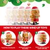 HIKUIBU 15PCS Christmas Wind Up Toys for Kids, Christmas Party Favors Clockwork Toys, Christmas Goodie Bags Stuffers with Walking Snowman Christmas Tree for Xmas Stocking Stuffers Toys view 4