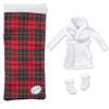 E-TING Santa Clothing Bathrobe Christmas Accessories for elf Doll (White Bathrobe with Sleeping Bag) view 1