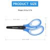 Asdirne Kids Scissors - Safety Children Scissors with Blunt Tip Stainless Steel Blades and Soft Grip, Great for Home and School, Blue, 13.5cm view 4