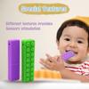 Chew Necklaces for Sensory Kids, 5PCS Building Block Silicone Chewy Necklace for Boys and Girls with Autism Biting Chewing, BPA Free Teether Toys for Baby Toddler and Infant Teething view 2