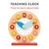 Mentari Toys - Teaching Clock - Wooden Toy for Learning The Time - Moving Hour and Minute Hands - Develop Time and Early Math Skills - Educational Toy for Toddlers and Preschoolers - Age 3+ view 3